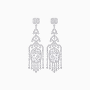 One - of - a - Kind Luxury Chandelier Mounting Diamond Earrings - Shahin Jewelry